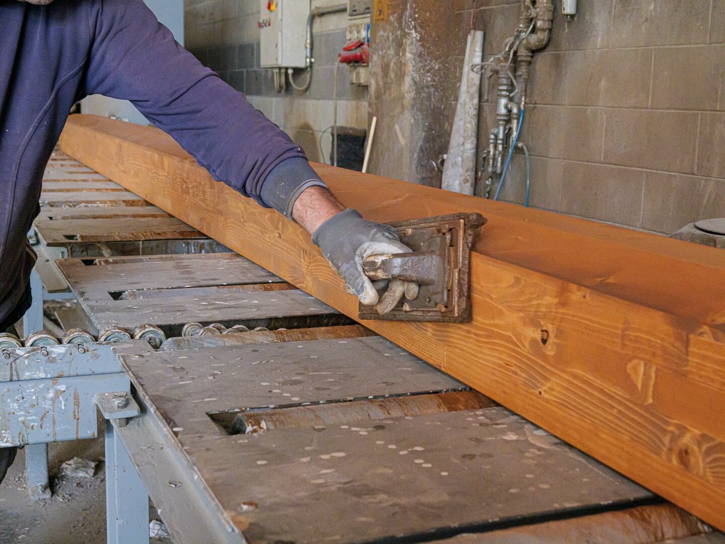 piallatura travi in legno per tetti in legno