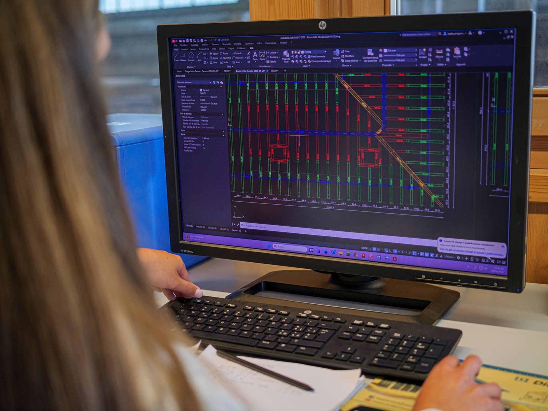 progettazione di tetto in legno con software di progettazione
