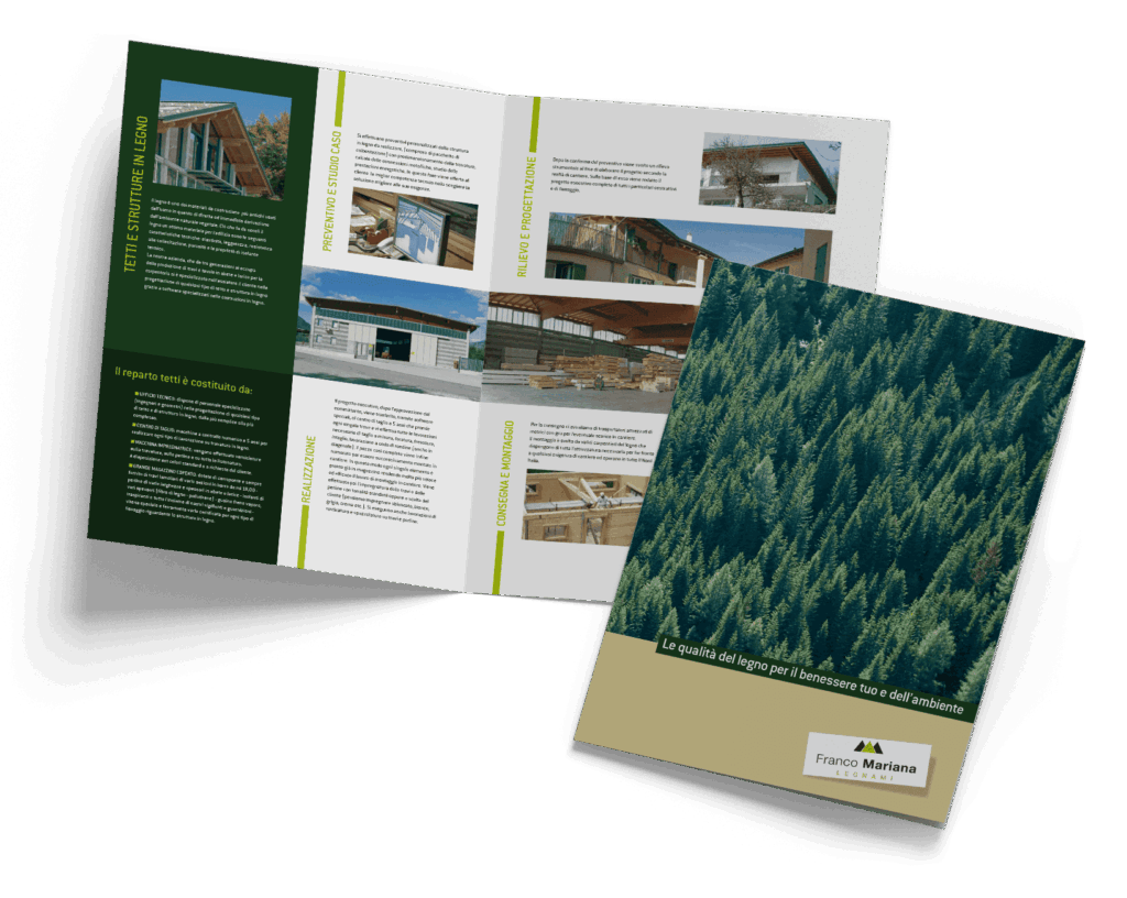 brochure informativa dell'azienda Franco Mariana Legnami
