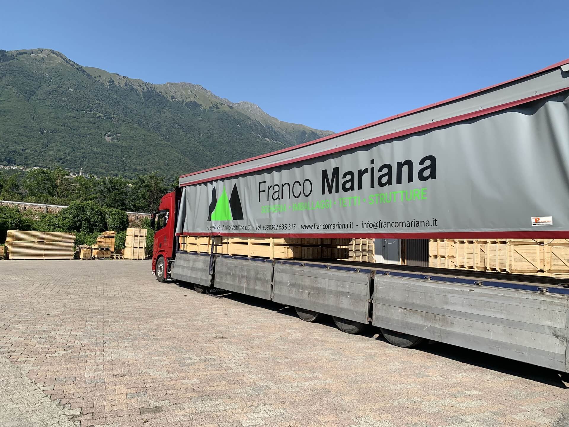 camion per trasporto legname di Franco Mariana